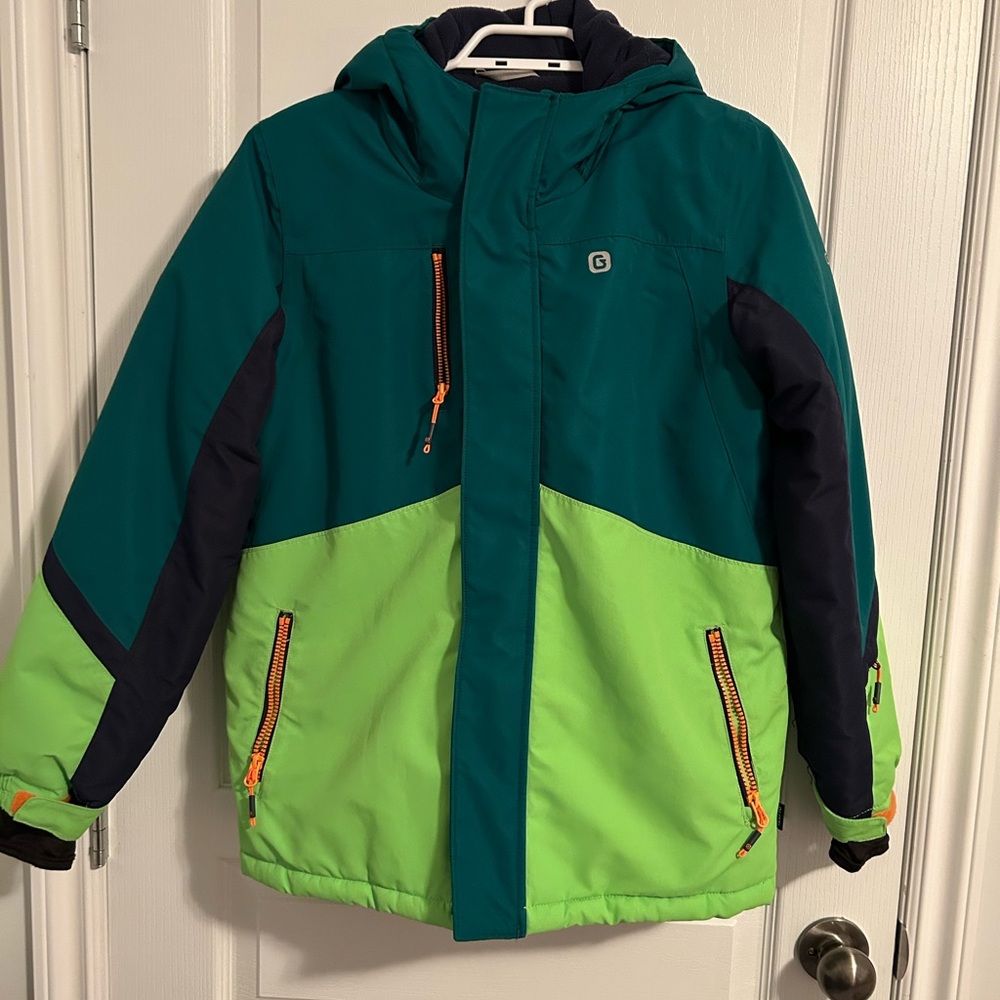 Kids Green and Blue Gusti winter Jacket